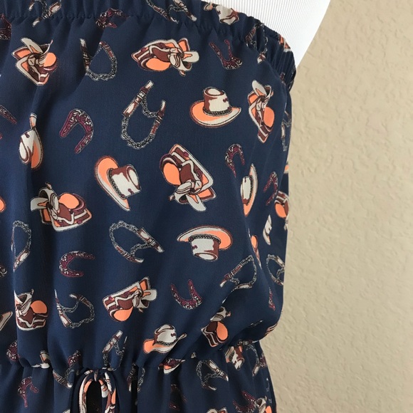 Audrey 3+1 Rodeo So Refined Hi-Lo Blue Dress - Picture 5 of 8